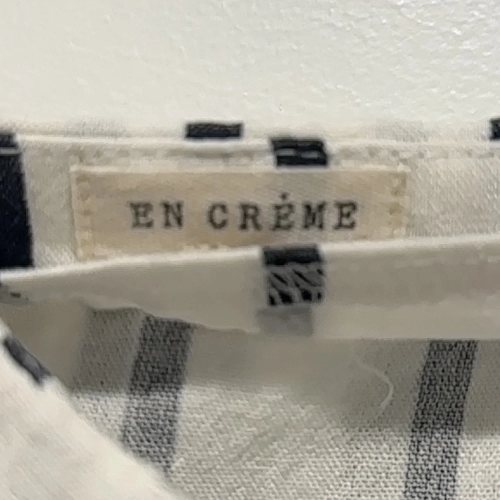 En Crème matching striped set with tank top and pants